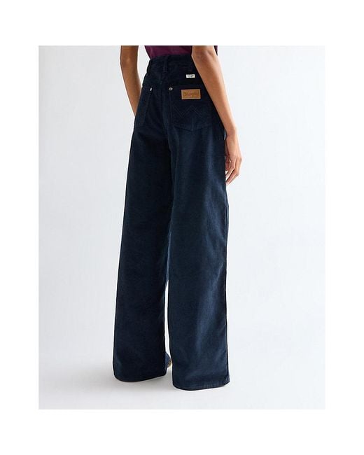 Wrangler Blue Canyon Loose Corduroy Trousers Size 24 X30