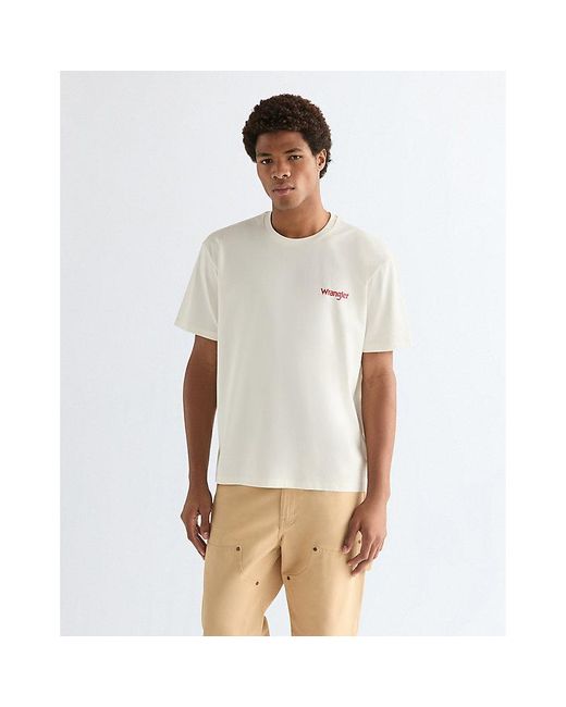 Wrangler White Vintage Tee for men