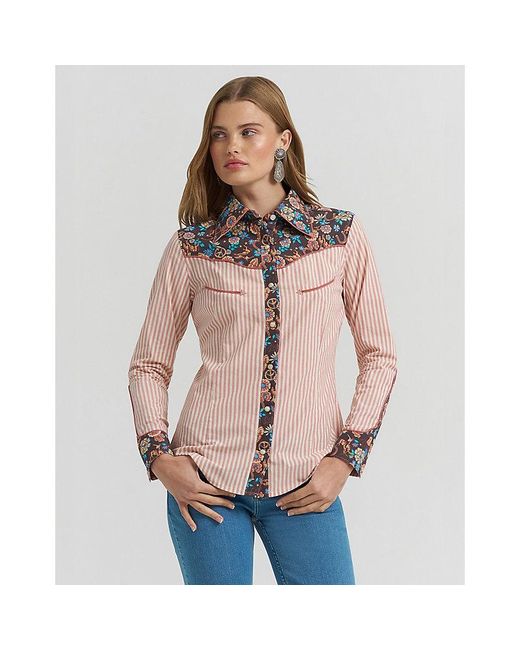 Wrangler Pink Lainey Wilson X Prarie Print Shirt