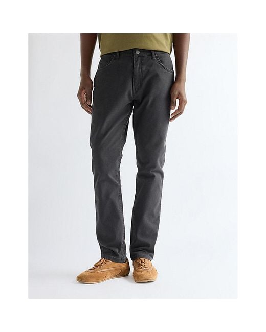 Wrangler Black Larston Slim Tapered Trousers Size 28 X32 for men