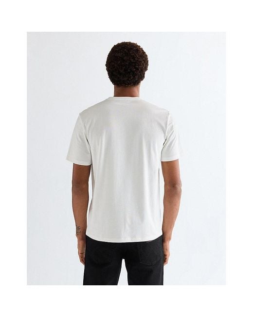 Wrangler White Regular Small Americana Tee for men
