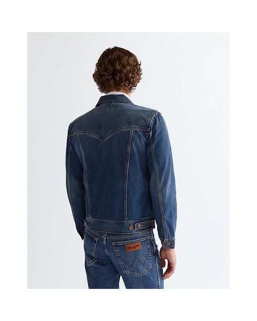 Wrangler Blue Regular Classic Jacket for men