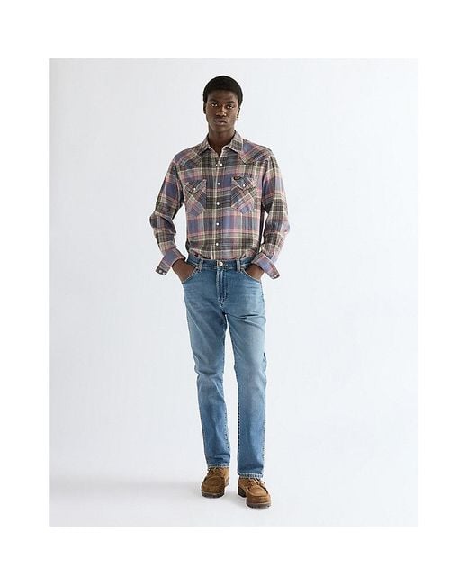Wrangler Gray Regular Western Shirt for men