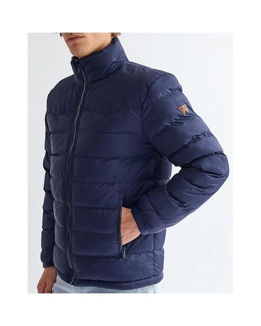 Wrangler Blue Regular Packable Puffer Jacket for men
