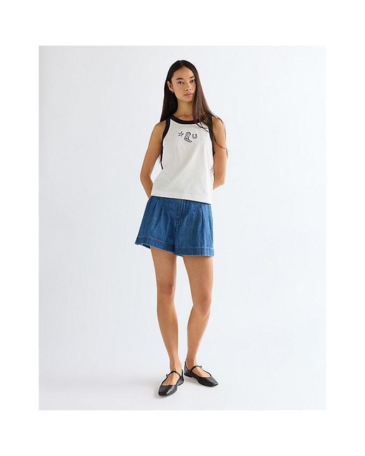 Wrangler Blue Slim Ringer Tank