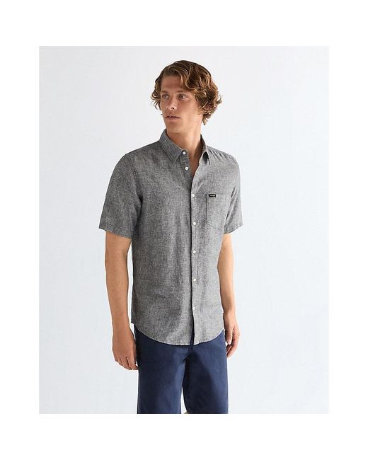 Wrangler Gray Regular Lightweight One Pocket Shirt for men