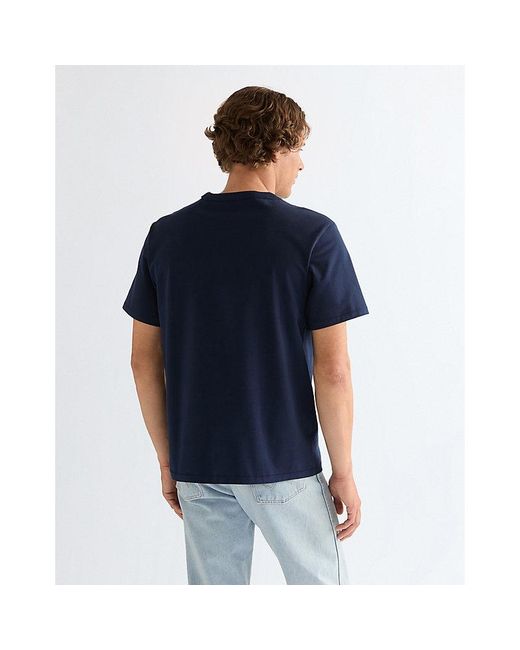 Wrangler Blue Relaxed Solid Tee for men