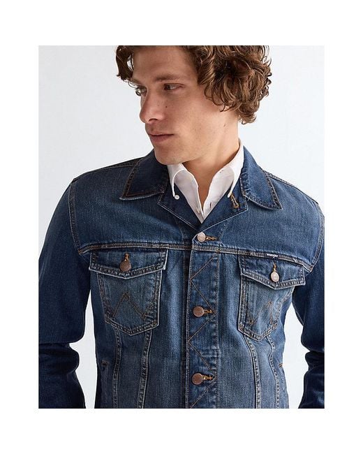 Wrangler Blue Regular Classic Jacket for men