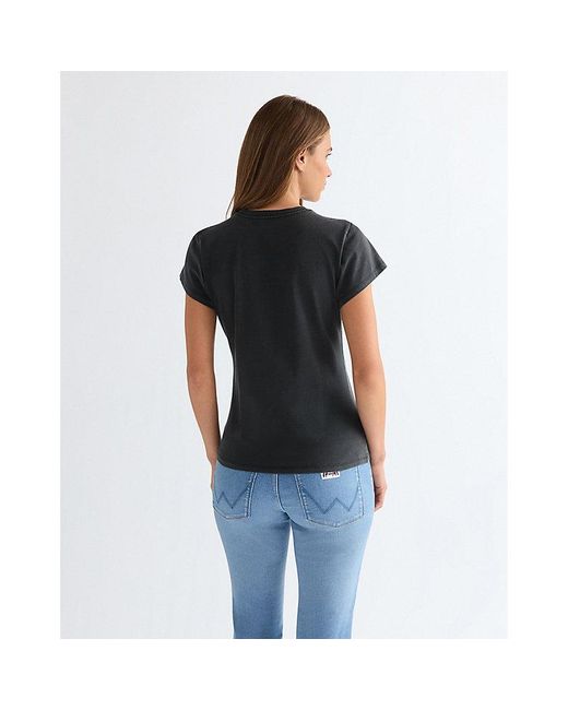 Wrangler Blue Slim Shrunken Band Tee