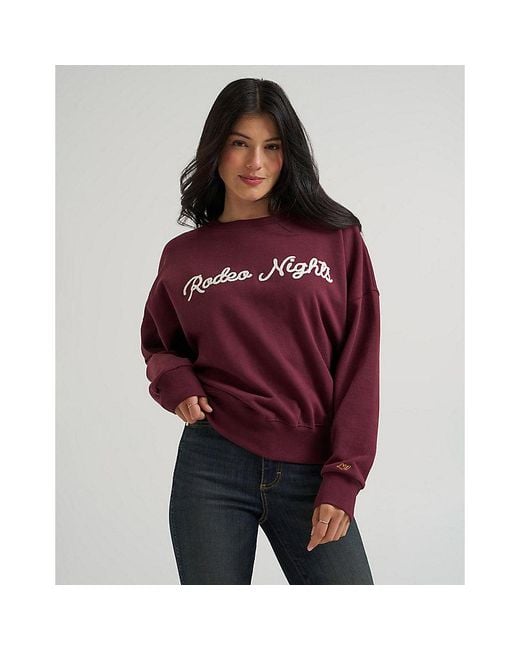 Wrangler Red Lainey Wilson X Rodeo Night Sweatshirt