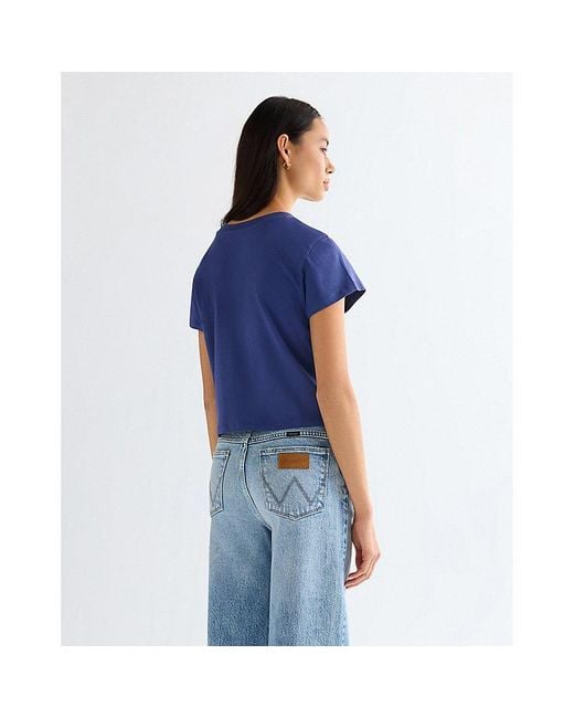 Wrangler Blue Slim Baby Tee