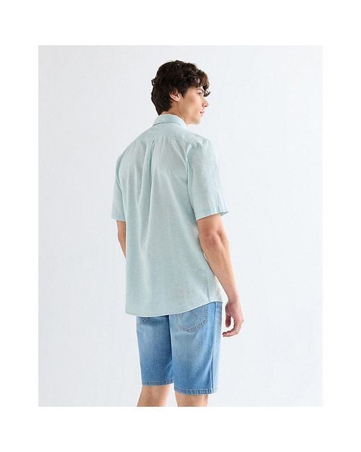 Wrangler Blue Regular Lightweight One Pocket Shirt for men