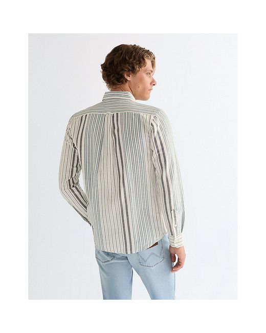 Wrangler Gray Regular Oxford Shirt for men