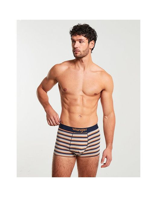 Wrangler Gray 3-Pack Trunks, Stripes & Mix for men