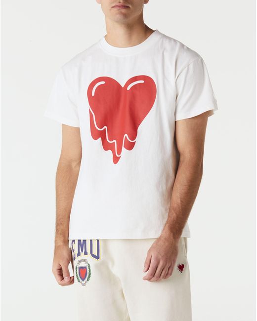 Emotionally Unavailable Heart Logo T-shirt in White for Men | Lyst