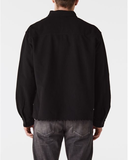 John Elliott Hemi Oversized Shirt Solid in Black for Men | Lyst