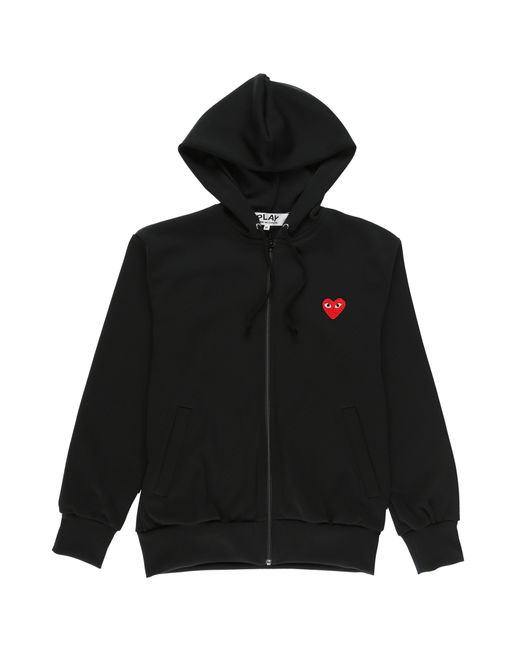 COMME DES GARÇONS PLAY Synthetic Mini Logo Zip-up Hoodie in Black for ...