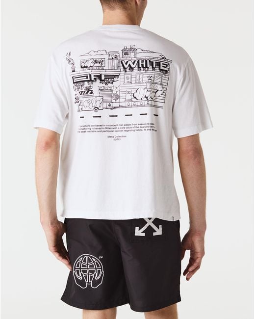 Off-White c/o Virgil Abloh Graffiti Zine Skate T-shirt in White for Men
