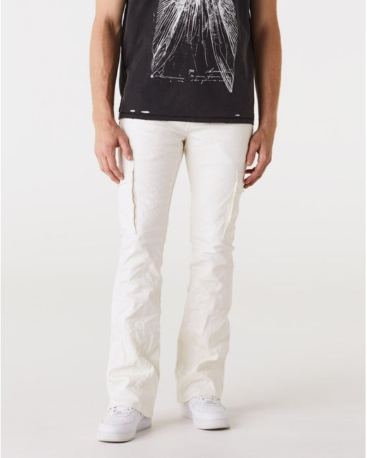 P004 cargo flared jeans