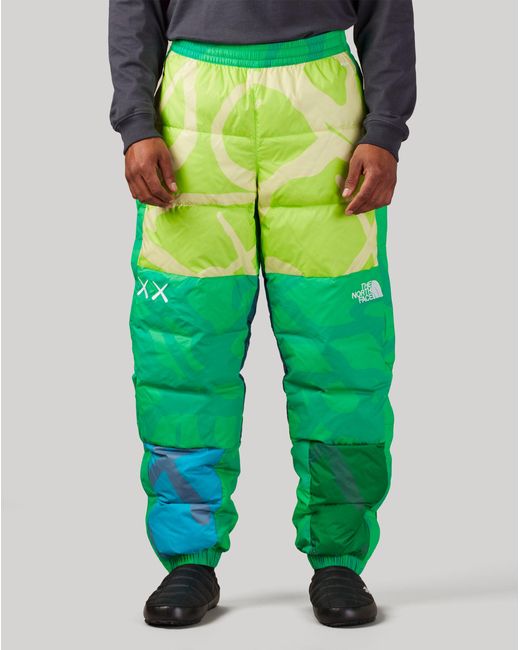 The North Face Kaws X Retro 1996 Nuptse Pants in Green for Men | Lyst