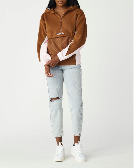 womens brown adidas hoodie