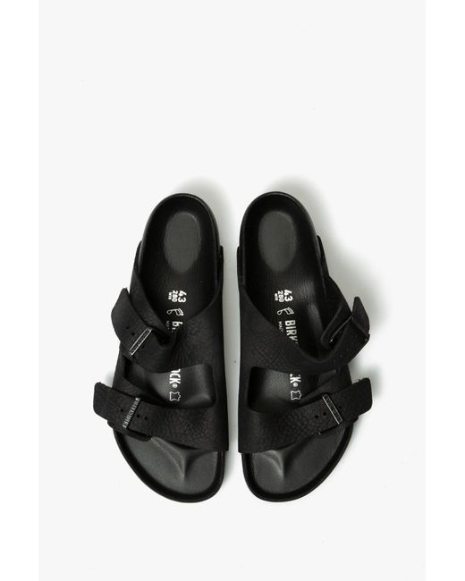 black birkenstocks leather