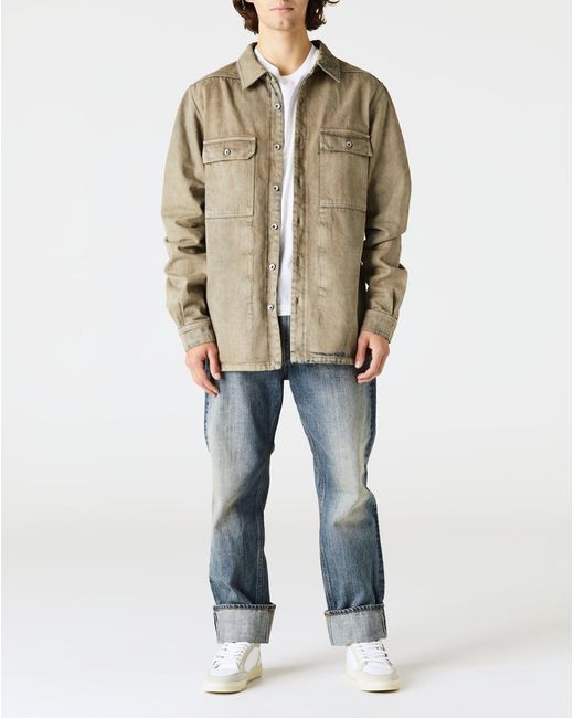 Rick Owens DRKSHDW Outershirt in Natural for Men | Lyst