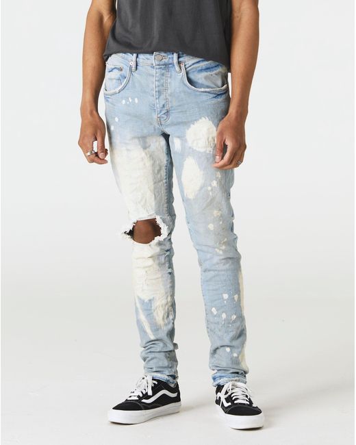 Denim Indigo Bleach Blowout Jeans 