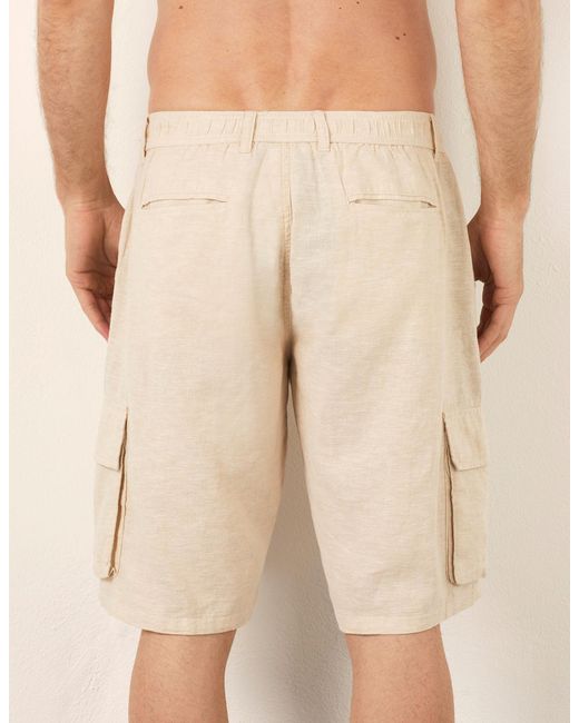 Bermuda modello cargo Cotton Linen di Yamamay in White da Uomo