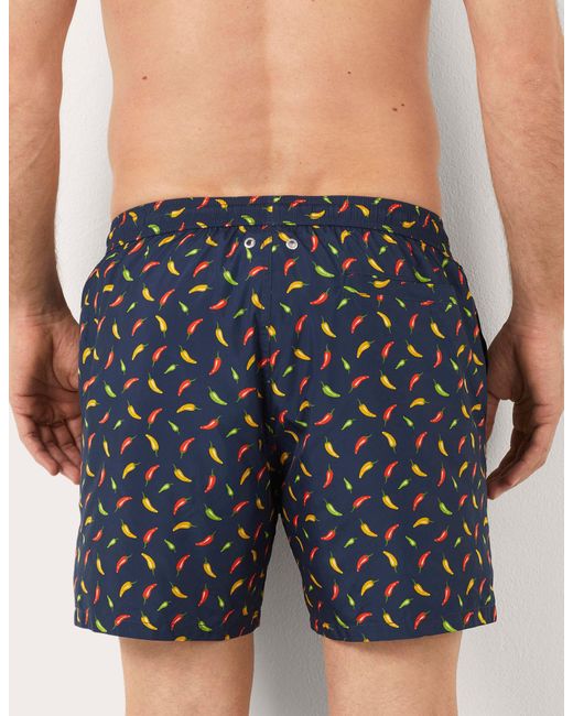 Costume boxer da uomo con peperoncini Funny I di Yamamay in Blue da Uomo