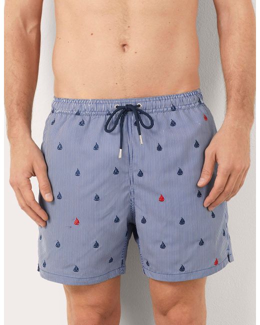 Costume boxer da uomo con barche Marina I di Yamamay in Blue da Uomo