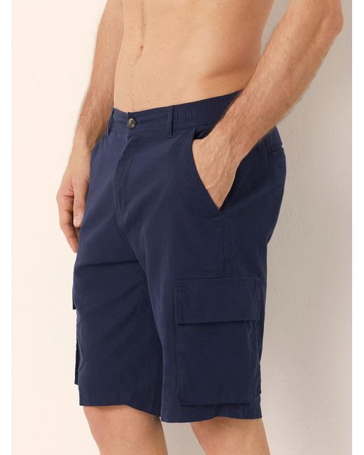 Bermuda modello cargo Cotton Linen di Yamamay in White da Uomo