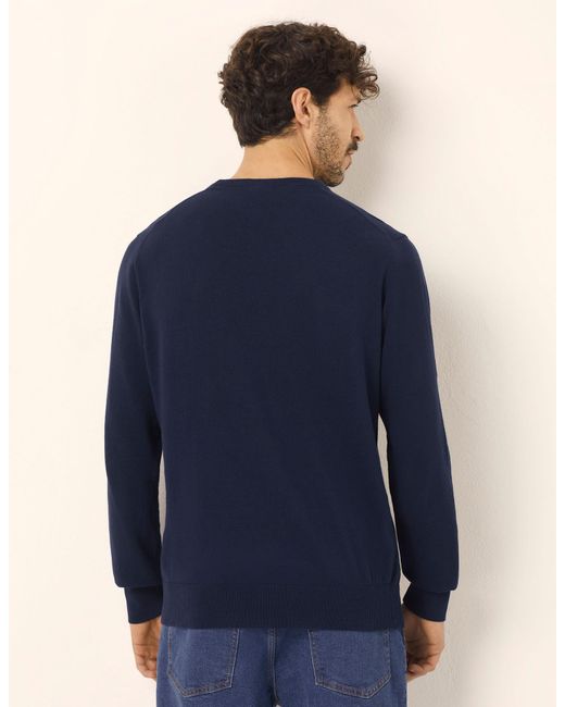 Maglia a maniche lunghe girocollo in cotone Free Time di Yamamay in Blue da Uomo