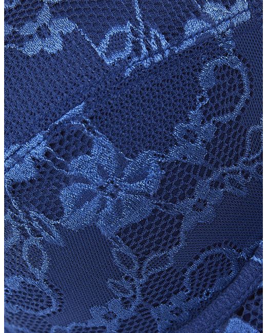 Push up senza ferretto in pizzo morbido Primula Color di Yamamay in Blue