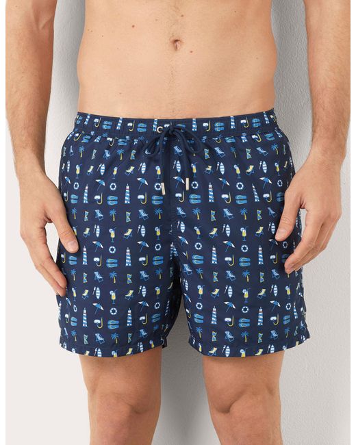 Costume boxer da uomo con elementi marini Marina I di Yamamay in Blue da Uomo