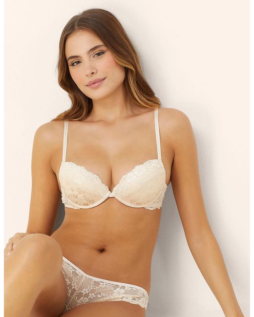 Push up con ferretto in pizzo Primula Color di Yamamay in Natural