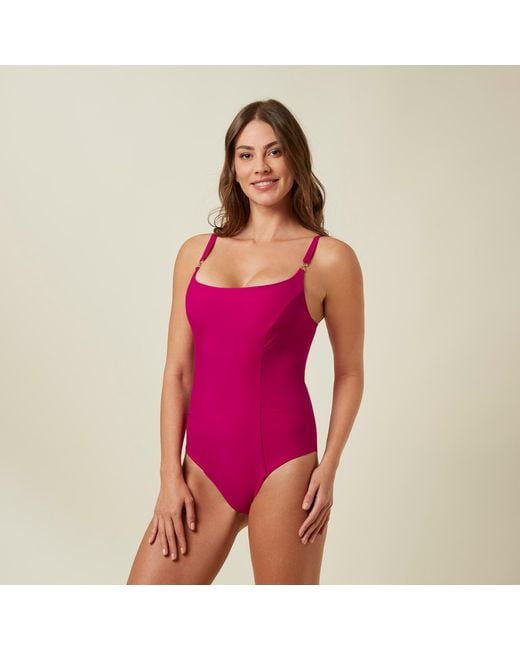 Shaping one-piece swimsuit - Sculpt color di Yamamay in Rosa | Lyst