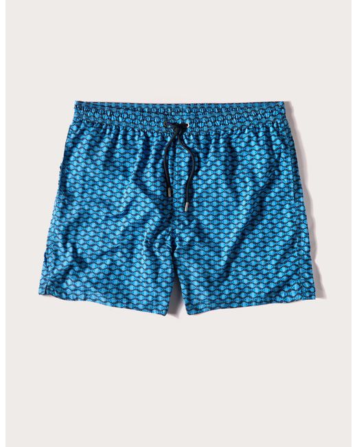 Costume boxer da uomo con pesci Marina I di Yamamay in Blue da Uomo
