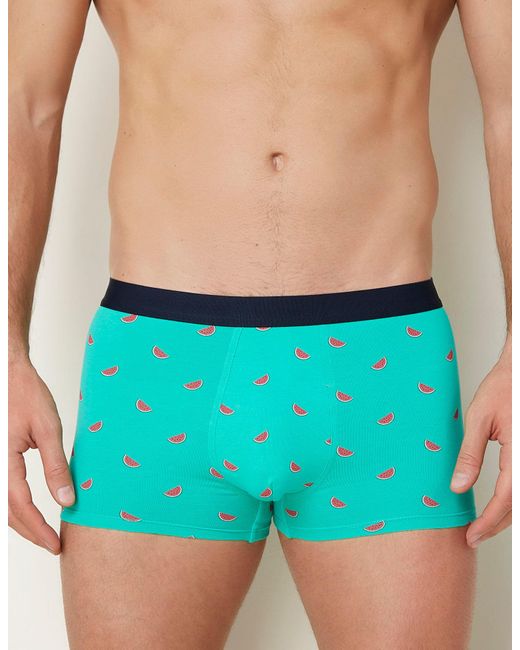 Boxer stampa frutta in jersey di cotone Daily di Yamamay in Blue da Uomo