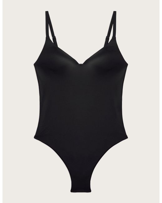 Costume intero nero con coppe leggermente imbottite Essentials di Yamamay in Blue