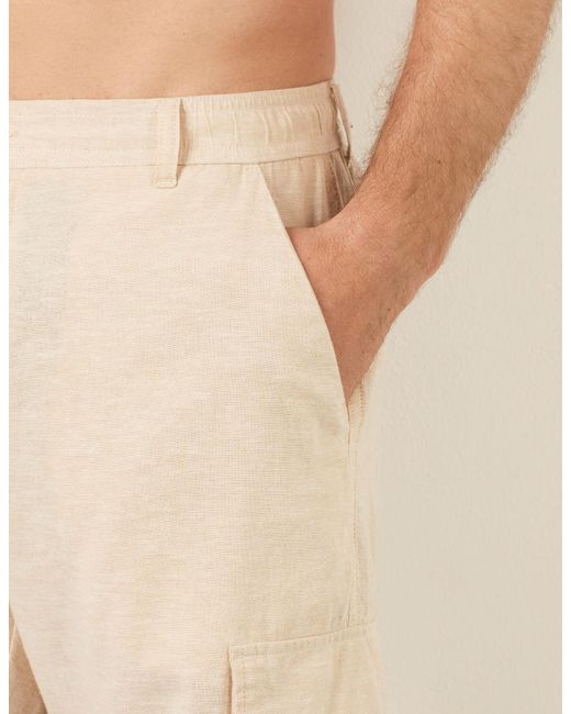 Bermuda modello cargo Cotton Linen di Yamamay in White da Uomo