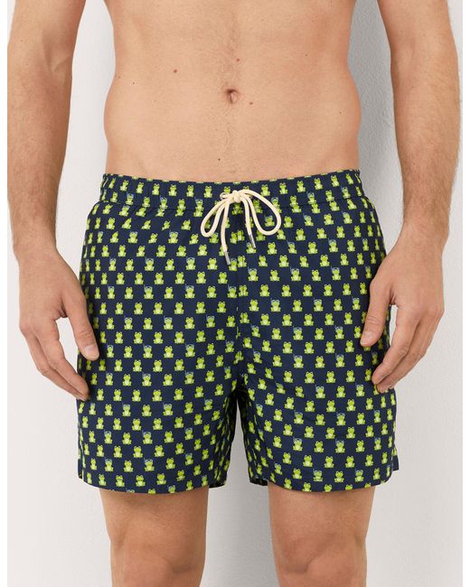 Costume boxer da uomo con ranocchie Funny I di Yamamay in Green da Uomo