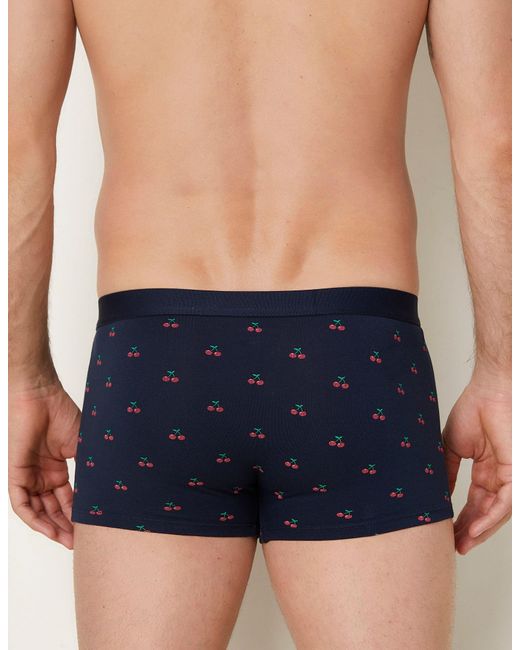 Boxer stampa frutta in jersey di cotone Daily di Yamamay in Blue da Uomo
