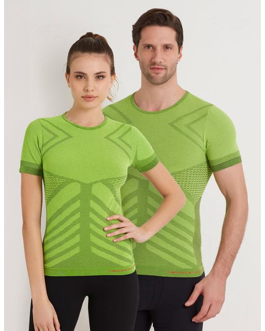 Maglia sportiva FRESH unisex con Sensil® Breeze di Yamamay in Green da Uomo