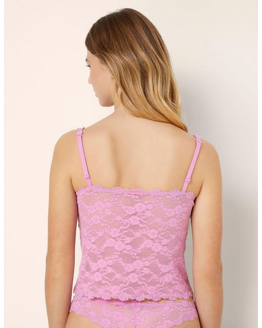 Top corto in pizzo Fancy Lace di Yamamay in Pink