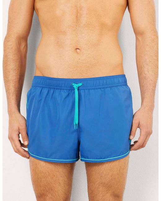 Costume boxer corto con fascette a contrasto Passepartout di Yamamay in Blue da Uomo