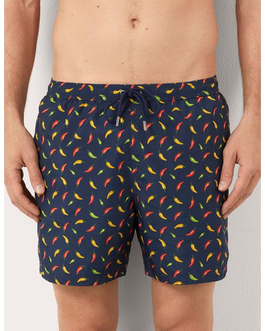 Costume boxer da uomo con peperoncini Funny I di Yamamay in Blue da Uomo