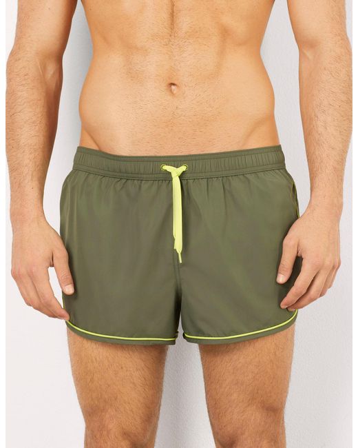 Costume boxer corto con fascette a contrasto Passepartout di Yamamay in Green da Uomo