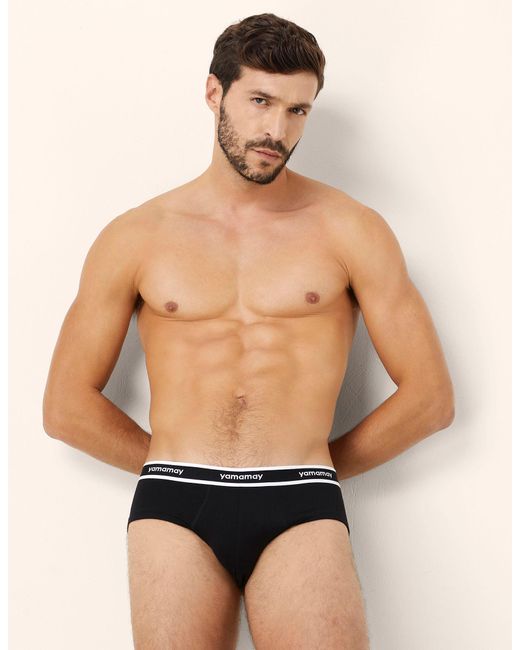 Slip in jersey elasticizzato New Fashion Color di Yamamay in Black da Uomo