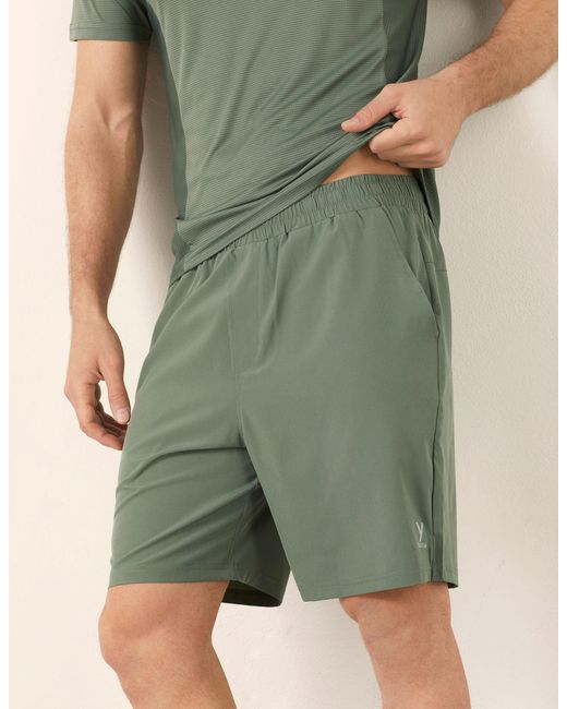 Bermuda materiale tecnico elasticizzato con logo Sport di Yamamay in Black da Uomo